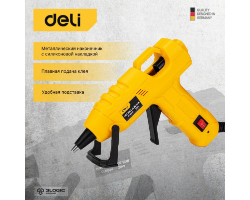 Клеевой пистолет Deli DL5044 (20Вт, диаметр стержня 7мм) Клеевой пистолет Deli DL5044 (20Вт, диаметр стержня 7мм)