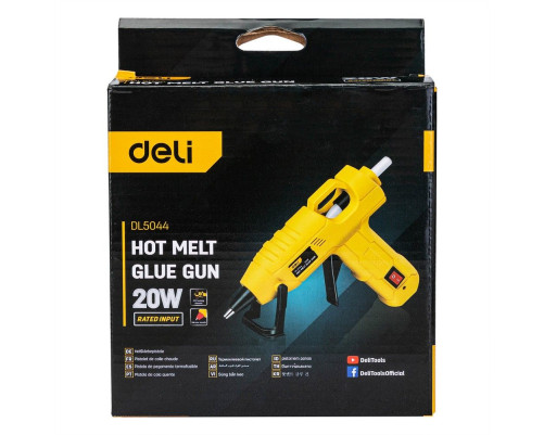 Клеевой пистолет Deli DL5044 (20Вт, диаметр стержня 7мм) Клеевой пистолет Deli DL5044 (20Вт, диаметр стержня 7мм)