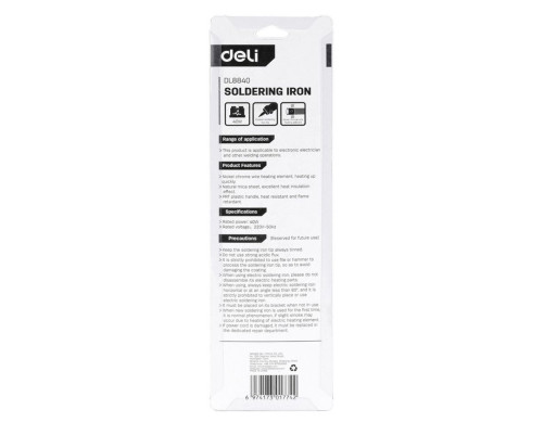 Паяльник Deli DL8860 (60 Вт) Паяльник Deli DL8860 (60 Вт)