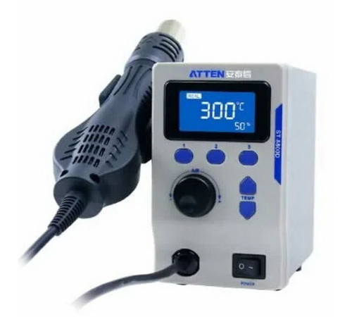Термовоздушная паяльная станция  Atten ST-8800D , 230В(550Вт), температура +100С+500С, поток воздуха 30-120л/мин
