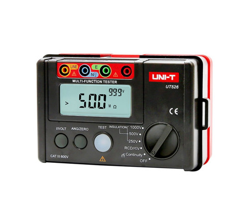Измеритель сопротивления заземления и изоляции UNI-T  UT526