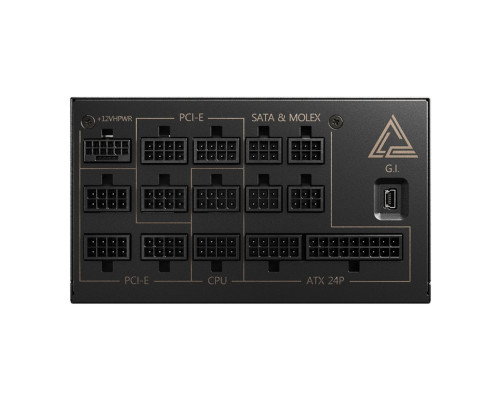 Блок питания 1300 Вт MSI MEG Ai1300P PCIE5, черный Блок питания 1300 Вт MSI MEG Ai1300P PCIE5, черный