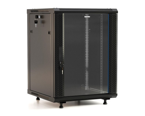 Шкаф Hyperline TWB-FC-1866-GP-RAL9004, черный