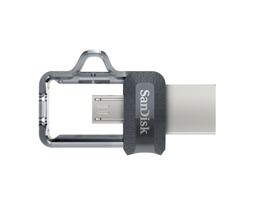 USB накопитель 64GB SanDisk Ultra Dual Drive m3.0, USB 3.2, черный/серебристый USB накопитель 64GB SanDisk Ultra Dual Drive m3.0, USB 3.2, черный/серебристый