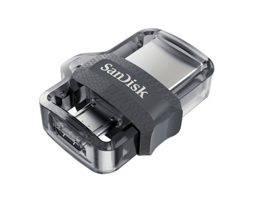 USB накопитель 128GB SanDisk Ultra Dual USB 3.2 Gen 1, черный/серебристый USB накопитель 128GB SanDisk Ultra Dual USB 3.2 Gen 1, черный/серебристый