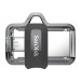 USB накопитель 128GB SanDisk Ultra Dual USB 3.2 Gen 1, черный/серебристый