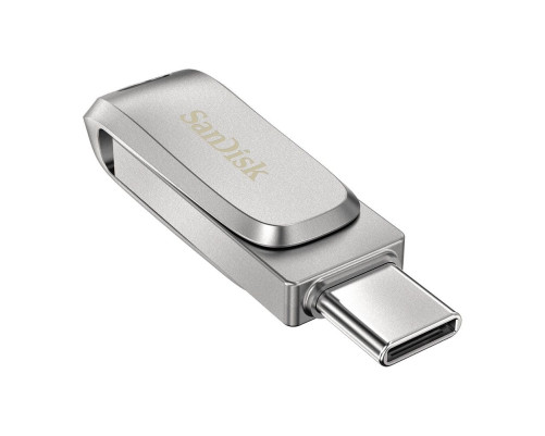USB накопитель 64GB SanDisk Ultra Dual Drive Luxe, USB 3.2, серебристый USB накопитель 64GB SanDisk Ultra Dual Drive Luxe, USB 3.2, серебристый