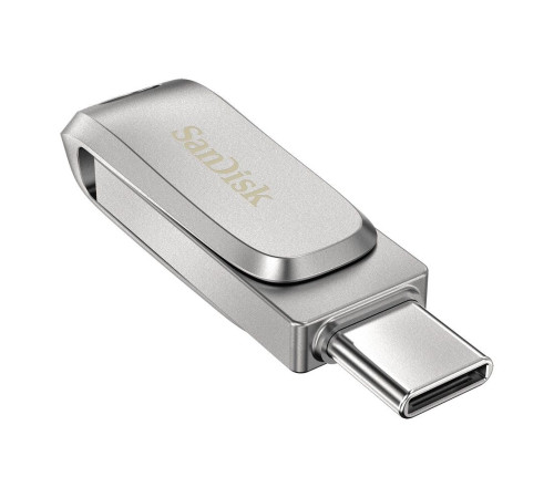 USB накопитель 128GB SanDisk Ultra Dual Drive Luxe, USB 3.2, серебристый