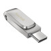 USB накопитель 128GB SanDisk Ultra Dual Drive Luxe, USB 3.2, серебристый