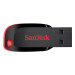 USB накопитель 16GB SanDisk Cruzer Blade, USB 2.0, черный/красный