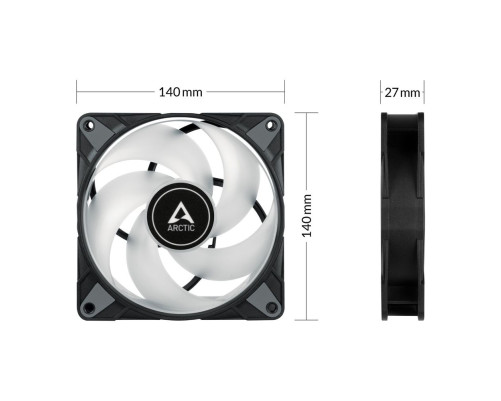 Вентилятор для корпуса Arctic Cooling ARCTIC P14 PWM PST A-RGB, белый/черный (комплект 3 шт.) Вентилятор для корпуса Arctic Cooling ARCTIC P14 PWM PST A-RGB, белый/черный (комплект 3 шт.)