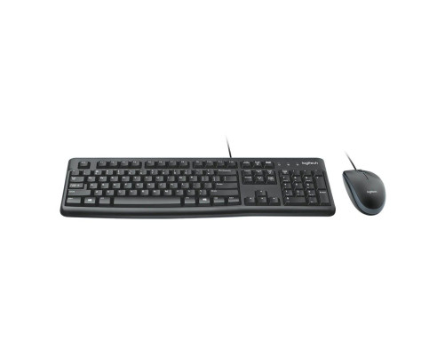Комплект (клавиатура/мышь) проводной Logitech MK120, черный