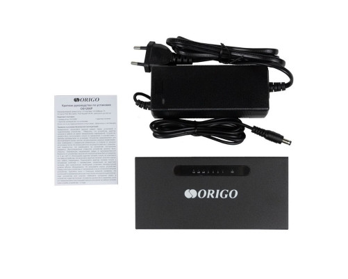 Коммутатор ORIGO OS1206P/60W/A1A, черный