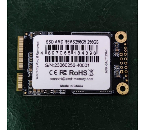 Твердотельный накопитель AMD Radeon R5MS256G5, 256GB, mSATA