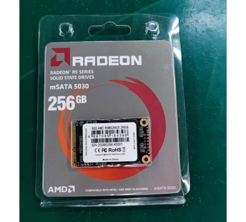 Твердотельный накопитель AMD Radeon R5MS256G5, 256GB, mSATA