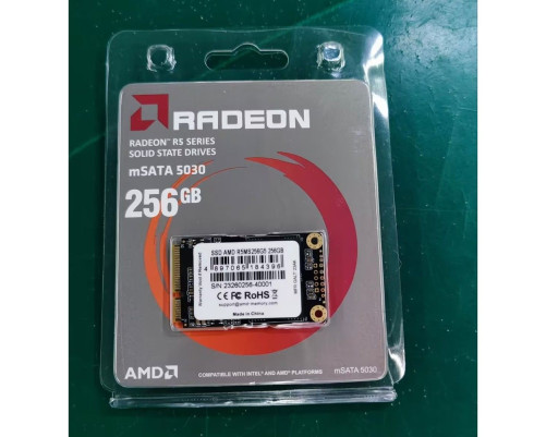 Твердотельный накопитель AMD Radeon R5MS256G5, 256GB, mSATA Твердотельный накопитель AMD Radeon R5MS256G5, 256GB, mSATA
