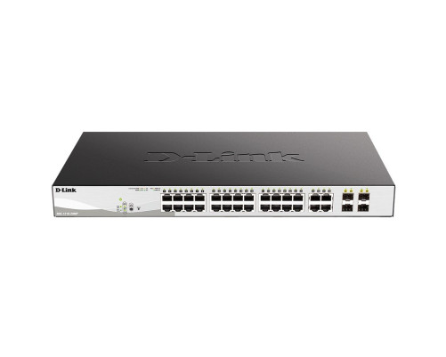 Коммутатор D-Link DGS-1210-28MP/F4A, черный Коммутатор D-Link DGS-1210-28MP/F4A, черный