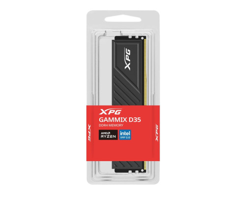 Модуль оперативной памяти ADATA XPG Gammix D35 Gaming Memory 16GB DDR4 3200 U-DIMM CL 16-20-20, black Модуль оперативной памяти ADATA XPG Gammix D35 Gaming Memory 16GB DDR4 3200 U-DIMM CL 16-20-20, black