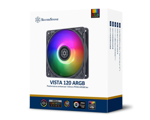 Вентилятор для корпуса Silverstone SST-VS120B-ARGB, черный