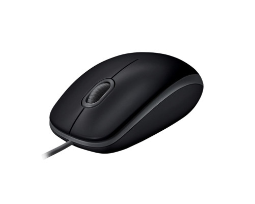 Мышь проводная Logitech B100, черный
