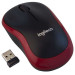 Мышь беспроводная Logitech M185, красный