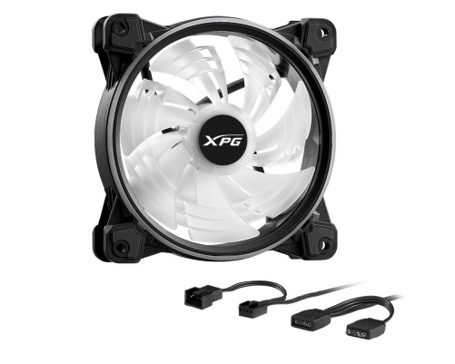 Вентилятор для корпуса XPG HURRICANE 120 ARGB PWM, черный Вентилятор для корпуса XPG HURRICANE 120 ARGB PWM, черный