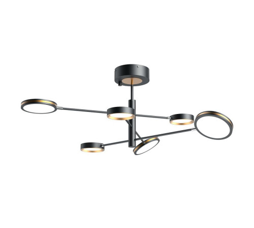 Умная люстра Yeelight C2103 Arowana Chandelier, 6 плафонов, черный
