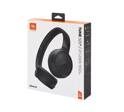 Гарнитура беспроводная JBL Tune 520BT, черный