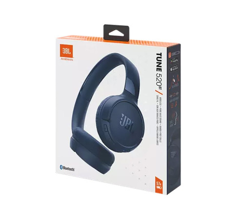 Гарнитура беспроводная JBL Tune 520BT, синий