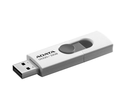 USB накопитель 32GB ADATA UV220 USB 2.0, белый/серый