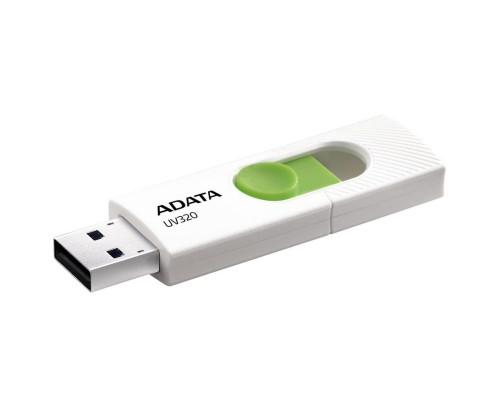 USB накопитель 512GB ADATA UV320 USB 3.2 Gen1, белый/зеленый USB накопитель 512GB ADATA UV320 USB 3.2 Gen1, белый/зеленый