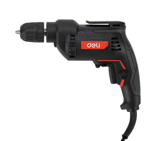 Дрель сетевая Deli DE-DZ10-1E (500Вт, 10мм, 3300 об/мин)