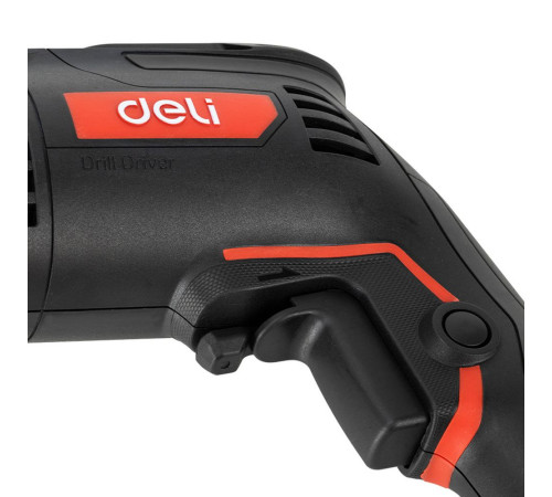 Дрель сетевая Deli DE-DZ10-1E (500Вт, 10мм, 3300 об/мин)