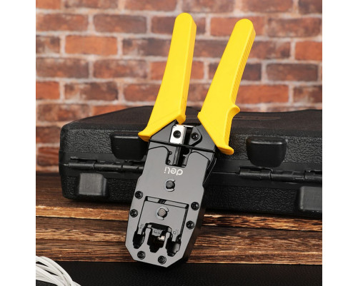 Обжимные клещи Deli DL2468C 8P(RJ-45), 6P(RJ-14 и RJ-12), 4P(RJ-9)  200мм