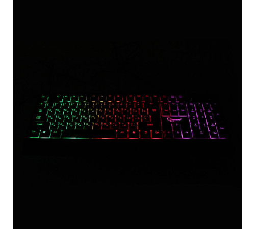 Клавиатура проводная игровая Gembird KB-220L, черный