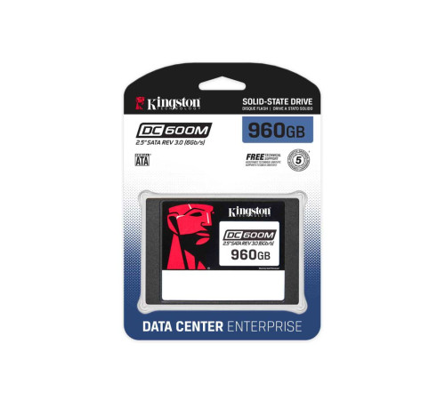 Твердотельный накопитель Kingston Enterprise DC600M, 960GB, 2.5"