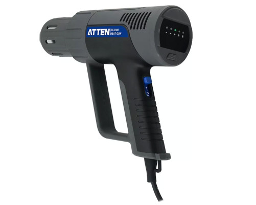 Ручной цифровой термофен Atten ST-2308 230В, 2100 Вт, 50-650℃, светодиодное меню Ручной цифровой термофен Atten ST-2308 230В, 2100 Вт, 50-650℃, светодиодное меню