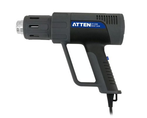 Ручной цифровой термофен Atten ST-2308 230В, 2100 Вт, 50-650℃, светодиодное меню Ручной цифровой термофен Atten ST-2308 230В, 2100 Вт, 50-650℃, светодиодное меню