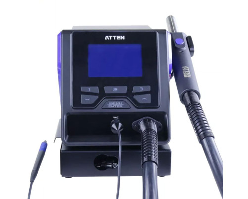 Термовоздушная паяльная станция Atten GT-8102 , 230В(1000Вт), двухканальная, ваккумный манипулятор Термовоздушная паяльная станция Atten GT-8102 , 230В(1000Вт), двухканальная, ваккумный манипулятор