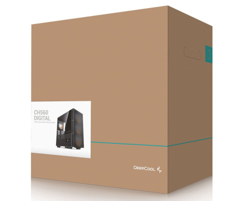 Корпус Deepcool CH560 DIGITAL, черный Корпус Deepcool CH560 DIGITAL, черный