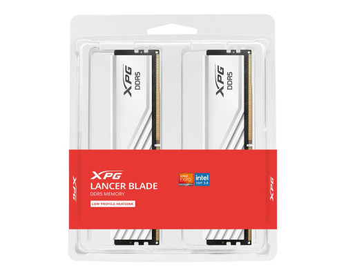 Модуль оперативной памяти ADATA XPG Lancer Blade 32GB DDR5 6000 DIMM White kit 16*2, 1.35V, CL30-40-40 Модуль оперативной памяти ADATA XPG Lancer Blade 32GB DDR5 6000 DIMM White kit 16*2, 1.35V, CL30-40-40