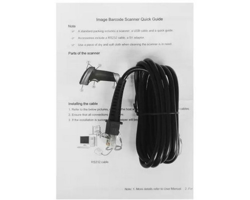 Сканер штрих-кода Mindeo 2D MD6600AT-HD, USB с автосенсорной подставкой