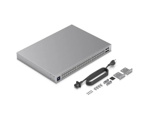 Коммутатор Ubiquiti USW-Pro-Max-48, серебристый Коммутатор Ubiquiti USW-Pro-Max-48, серебристый
