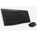 Комплект (клавиатура/мышь) беспроводной Logitech MK270, черный
