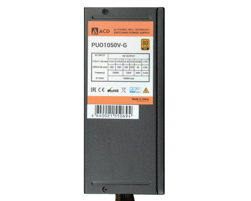 Блок питания 1050 Вт ACD PUO1050V-G Блок питания 1050 Вт ACD PUO1050V-G