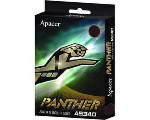 Твердотельный накопитель SSD Apacer AS340 Panther AP240GAS340G-1 240GB 2.5" Client SATA 6Gb/s, 475/380, IOPS 70K, MTBF 1.5M  TLC, 32MB, 140TBW, Retail, RTL {100} (913951)