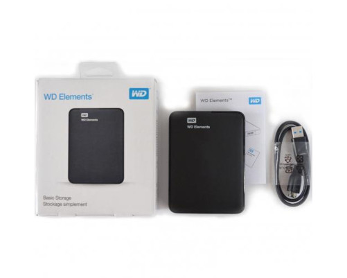 Внешний жесткий диск 1TB Western Digital Elements Portable WDBUZG0010BBK-WESN, черный