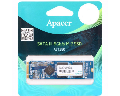 Твердотельный накопитель SSD Apacer AST280 240GB M.2 2280 AP240GAST280-1 Client SATA 6Gb/s, 520/495, IOPS 84K, TLC, (914101) Retail (914101)