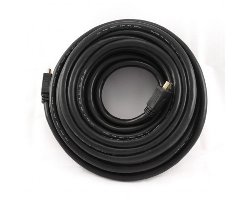 Кабель HDMI Cablexpert CC-HDMI4-15M, 15 м, v1.4, 19M/19M, черный, позол. разъемы, экран Кабель HDMI Cablexpert CC-HDMI4-15M, 15 м, v1.4, 19M/19M, черный, позол. разъемы, экран