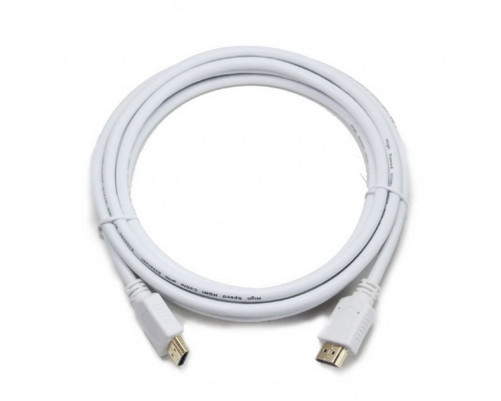Кабель HDMI Cablexpert CC-HDMI4-W-6, 1.8 м, v1.4, 19M/19M, белый, позол. разъемы, экран Кабель HDMI Cablexpert CC-HDMI4-W-6, 1.8 м, v1.4, 19M/19M, белый, позол. разъемы, экран